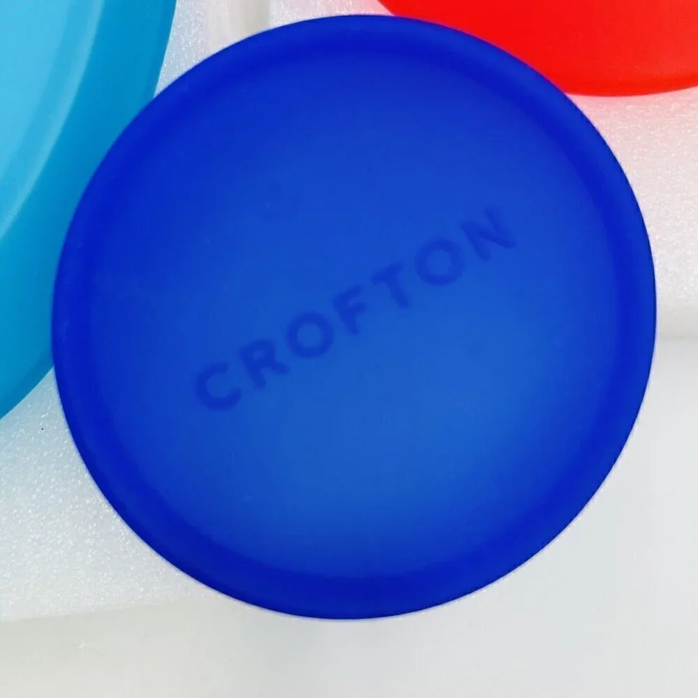 CROFTON ALDI 3 PIECE SILICONE STRETCH LIDS BPA FREE 6.5”, 4.5”, 3”